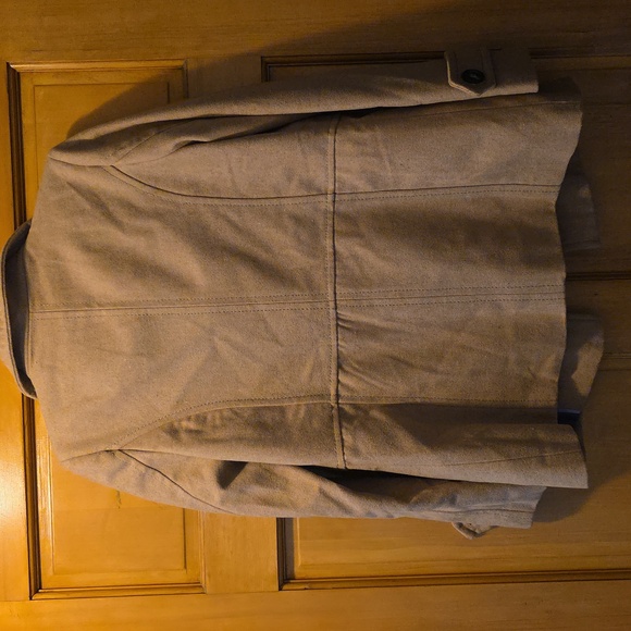 Thread & Supply Tan Double-Breasted Pea Coat - Picture 8 of 11